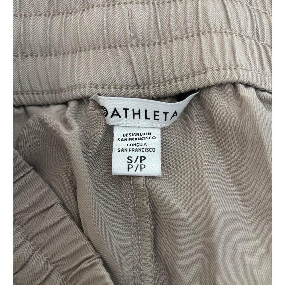 Athleta Small Tencel Drawstring Pull On Elastic Waist Casual Cargo Pocket Pant - Picture 3 of 9